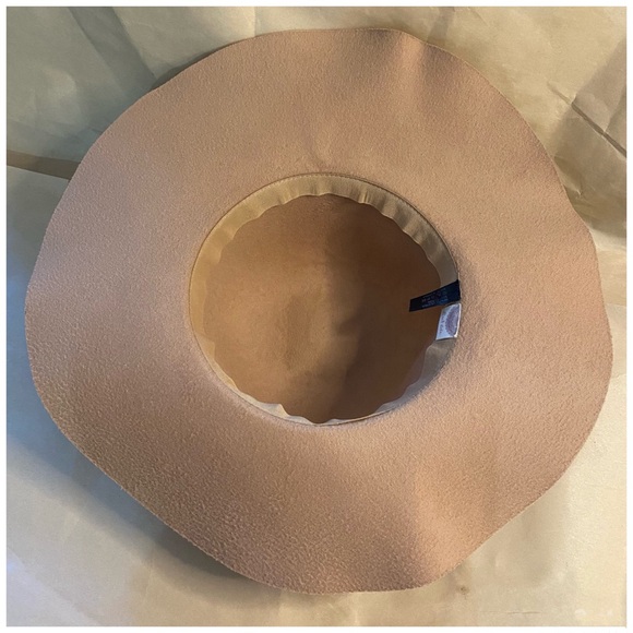 Altar’s State Brown Felt Floppy Boho Hat Self Band One Size 4”BRIM 7” - Picture 3 of 7